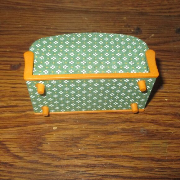 Calico Critters Sylvanian Families Luxury Green Couch Living Room Furniture - Picture 4 of 6